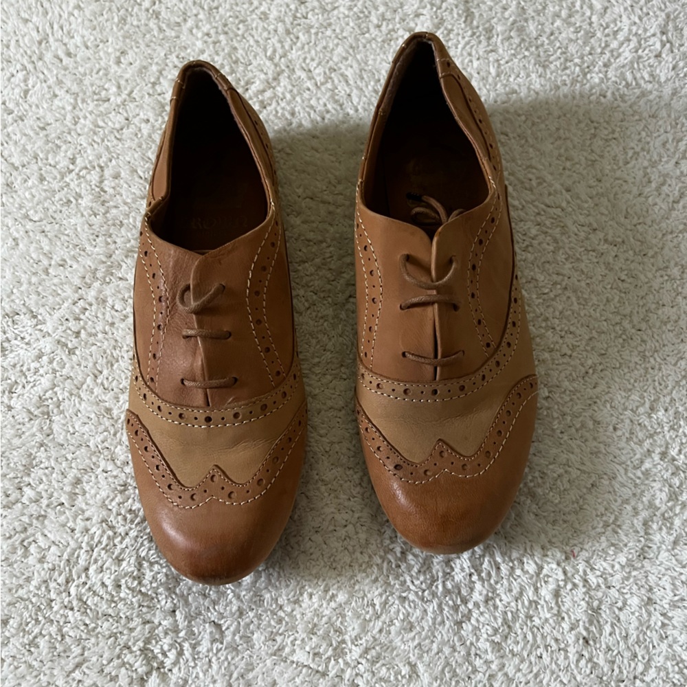 Women's Tan Leather Loafers